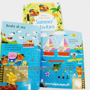 Usborne Wipe-Clean Activity Book - Summer Activities