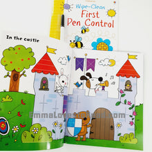 Load image into Gallery viewer, Usborne Wipe-Clean Activity Book - First Pen Control
