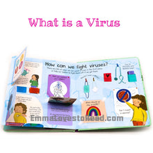 Load image into Gallery viewer, Usborne Lift-The-Flap First Questions &amp; Answers : What is a Virus? Board Book
