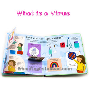 Usborne Lift-The-Flap First Questions & Answers : What is a Virus? Board Book