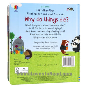 Usborne Lift-The-Flap First Questions & Answers : Why do things die? Board Book