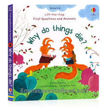 Load image into Gallery viewer, Usborne Lift-The-Flap First Questions &amp; Answers : Why do things die? Board Book
