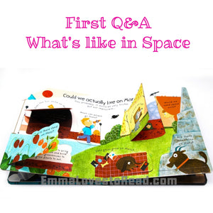 Usborne Lift-The-Flap First Questions & Answers : What's it like in space? Board Book