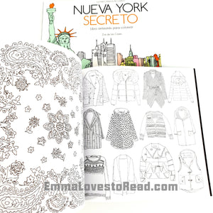 Nueva York Secreto (New York Secret) Spanish Colouring Book