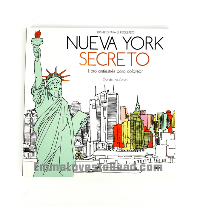 Nueva York Secreto (New York Secret) Spanish Colouring Book