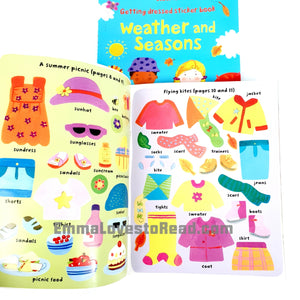 Usborne Getting Dressed Sticker Book: Weather and Seasons