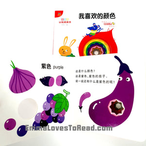 Bilingual Chinese English Interactive Board Books 好玩的认知洞洞书