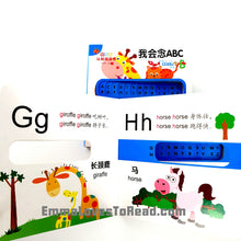 Load image into Gallery viewer, Bilingual Chinese English Interactive Board Books 好玩的认知洞洞书
