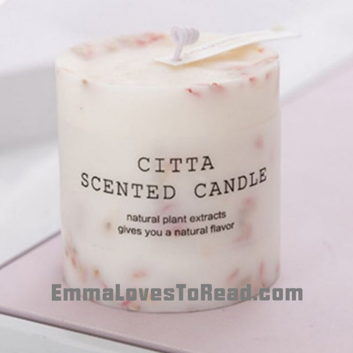 Handmade Flower Petal Soy Wax Candle