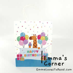 Birthday Kraft Paper Bag Goodie Bag Gift Bag (5pcs)