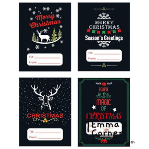 Christmas Self Adhesive Gift Tag Stickers (10pcs)