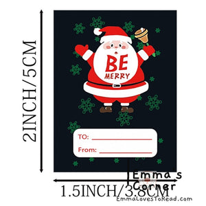 Christmas Self Adhesive Gift Tag Stickers (10pcs)