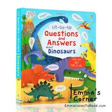 Load image into Gallery viewer, Usborne Lift-The-Flap Questions and Answers about Dinosaurs
