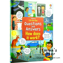 Load image into Gallery viewer, Usborne Lift-The-Flap Questions and Answers about How does it work? Board Book
