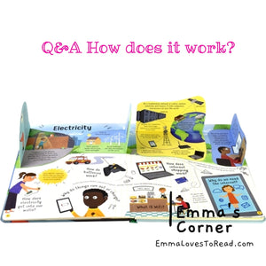 Usborne Lift-The-Flap Questions and Answers about How does it work? Board Book