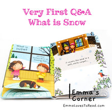 Load image into Gallery viewer, Usborne Lift-The-Flap Very First Questions &amp; Answers : What is Snow? Board Book
