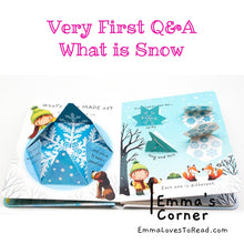 Load image into Gallery viewer, Usborne Lift-The-Flap Very First Questions &amp; Answers : What is Snow? Board Book
