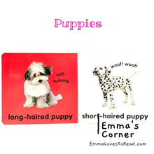 Load image into Gallery viewer, DK Baby Touch and Feel Puppies Baby Board Book
