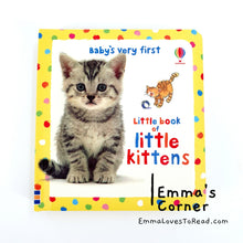 Load image into Gallery viewer, Usborne Baby&#39;s Very First Little Book of Little Kittens Board Book
