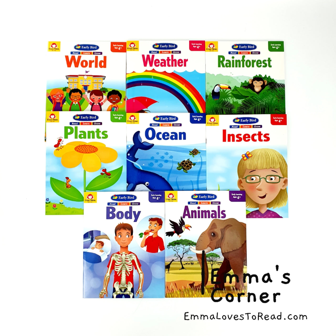 Evan-Moor Early Bird Workbook Series (8 books) – Emma's Corner