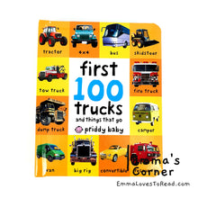 Load image into Gallery viewer, First 100 Trucks Padded Board Book by Priddy Baby
