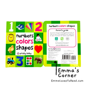 Numbers Colors Shapes Padded Board Book by Priddy Baby