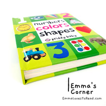 Load image into Gallery viewer, Numbers Colors Shapes Padded Board Book by Priddy Baby
