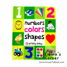 Load image into Gallery viewer, Numbers Colors Shapes Padded Board Book by Priddy Baby
