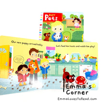 Load image into Gallery viewer, Campbell Busy Book: Busy Pets Interactive Board Book
