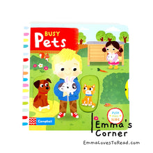 Load image into Gallery viewer, Campbell Busy Book: Busy Pets Interactive Board Book
