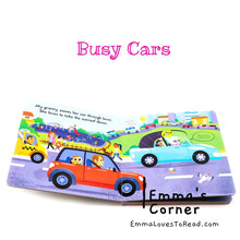 Load image into Gallery viewer, Campbell Busy Book: Busy Cars Interactive Board Book
