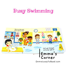 Load image into Gallery viewer, Campbell Busy Book: Busy Swimming Interactive Board Book
