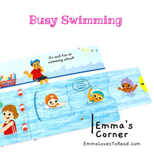 Load image into Gallery viewer, Campbell Busy Book: Busy Swimming Interactive Board Book
