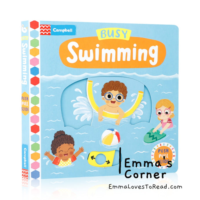 Campbell Busy Book: Busy Swimming Interactive Board Book