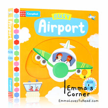 Load image into Gallery viewer, Campbell Busy Book: Busy Airport Interactive Board Book
