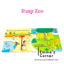 Load image into Gallery viewer, Campbell Busy Book: Busy Zoo Interactive Board Book
