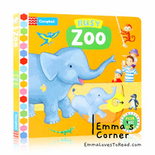 Load image into Gallery viewer, Campbell Busy Book: Busy Zoo Interactive Board Book
