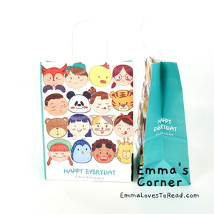 Birthday Kraft Paper Bag Goodie Bag Gift Bag (5pcs)