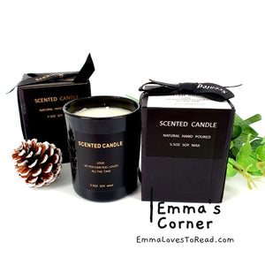 Tea Aroma Hand Poured Aromatherapy Essential Oil Soy Wax Candle (Black Ceramic)