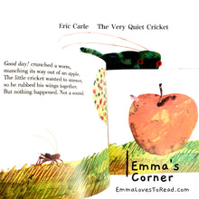 Load image into Gallery viewer, The Very Quiet Cricket by Eric Carle PB
