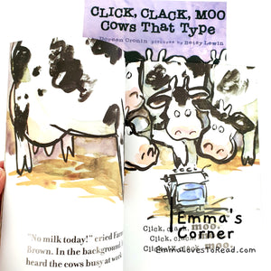 Click, Clack, Moo Cows that Type by Doreen Cronin PB