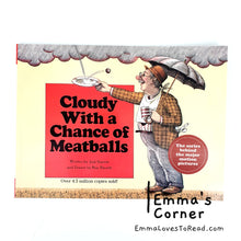 Load image into Gallery viewer, Cloudy with a Chance of Meatballs by Judi Barrett PB
