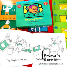 Load image into Gallery viewer, Bob Books S1: Rhyming Words Box Set Phonics, Ages 4 and Up, Kindergarten (10 books)
