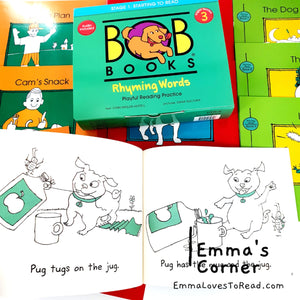 Bob Books S1: Rhyming Words Box Set Phonics, Ages 4 and Up, Kindergarten (10 books)