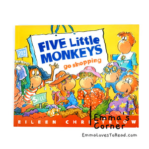 Five Little Monkeys Go Shopping by Eileen Christelow Children Picture Book PB