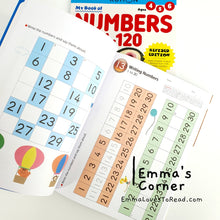 Load image into Gallery viewer, Kumon My Book of Numbers 1-120 Activity Book (Revised Edition)
